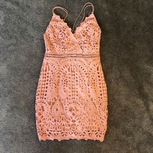 Blossom Pink Lace Dress